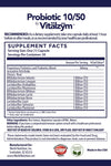 Probiotic 10/50 by Vitalzym Supplement Facts